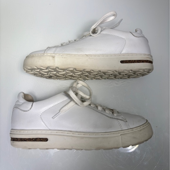Birkenstock Bend White Leather Lace Up Sneaker White Size 36 - Picture 4 of 13